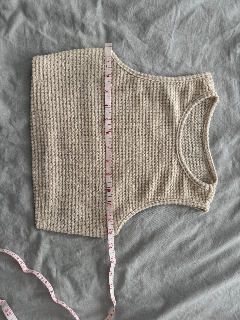 Waffle Crop Top - Picture 2 of 6